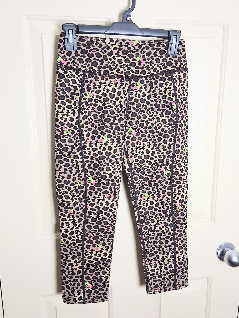Betsey Johnson Women Active Performance Wear Leopard Legging Size Small (2-4)
